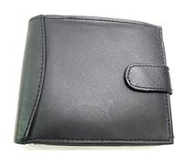 Mens RFID Proctected Black Leather Wallet