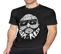 Men's Rick Ross Mans T Shirts Short Sleeves Round Neck Tees Summer Casual Tops Black O Neck Tee