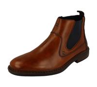 Mens Rieker Smart Casual Chelsea Zip Up, Stretch Panel Boots: 17654