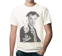 Mens Rik Mayall The Peoples Poet T-Shirt Medium White