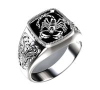 Men's Rings, Rings Women's Rings Gifts Retro Scorpion Pattern Rings for Men, Stylish Hip Hop Accessories, Gothic Punk