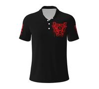 Men's Roach Music Rock Band Papa Polo Shirt Short Sleeve T-Shirt for Man Business Commute Tops Multicolor L