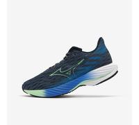 Mizuno Wave Rider 28 Mens Running Shoes Blue Cushioned Sports Training Trainers