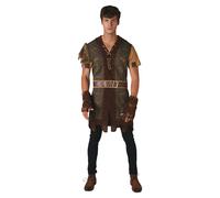 Adult's Robin Hood Medieval Lord Outlaw Tunic Knight Fancy Dress Costume Mens