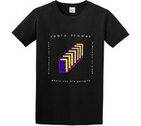 Men's Robin Trower Where You are Going to Tshirt Print Tees Short Sleeve O Neck t Shirt Black