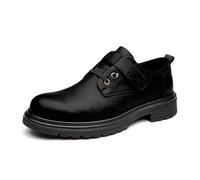 Men's Robust Work Boots Casual Shoes with Lacing and Steel Toe Cap for Everyday Travel Outdoor Durable Comfortable Including Non-Slip Sole in the Office During Sports Versatile, black, 9.5 UK