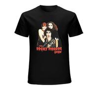 Men's Rocky Horror Picture Show - Frank N Furter Magenta T-Shirts Black M