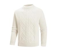Mens Roll Neck Jumpers with Mock Shirt Collar, Casual Hooded Knitted Comfortable for Autumn Winter Soft Warm Stand Collar Slim Fit Loungewear Half Turtleneck Round Fashionable Sweatshirts Work Jogging