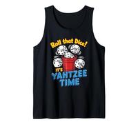 Mens Roll that Dice Yahtzee Game Night Dice Game Funny Yahtzee Tank Top