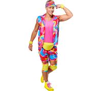 Mens Rollerskate Ken Adult Costume Funny Sport Movie Disco Groovy Halloween