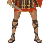 Mens Roman Sandals Leatherlook Accessory for Toga Party Rome Sparticus Fancy Dress