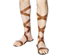 Mens Roman Sandals Soldier Warrior Egyptian Greek Fancy Accessory