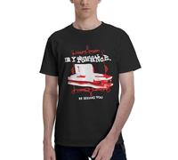 Men's Romance Rock Band My Chemical Cotton T-Shirts Classic Crewneck Short Sleeves Simple&Versatile Daily Commute Essential Black M