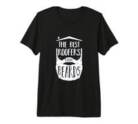 Mens Roofer Design for Construction Worker - Best Roofers Beards Premium T-Shirt