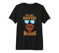 Mens Roofer Design for Construction Worker - Best Roofers Beards Premium T-Shirt