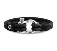 Mens Rope Bracelet - Stainless Steel Silver Shackle, Extremely Durable and Scratch Resistant Waterproof Paracord, Handmade, Nautical Wristband for Men, 6.0, Rope, no gemstone