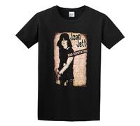 Men's Round Neck T-Shirt Joan Jett Bad Reputation Big Print Pure Cotton is More Hygroscopic Black XXL