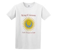 Men's Round Neck T-Shirt Larks' Tongues in Aspic Double Stitch Sleeves and Hem White 3XL
