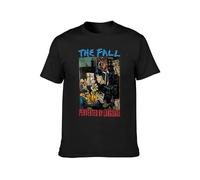 Men's Round Neck T-Shirt The Fall Mark E Smith Perverted by Language Vinyl Cd Band Television B Classic Style Black XL