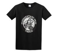 Men's Rudimentary Peni Farce Punk Rock Retro Vintage Hipster Short Sleeve T-Shirt Black