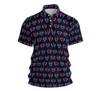 Mens Rugby Shirts,Mens Shirts Long Sleeve,Men's Casual Summer Shirt Breathable Short Sleeve Printed Tee for Daily Wear Outdoor Activities Leisure Transforming Everyday Comfort (OTHER, M)