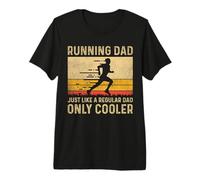 Mens Running Dad Just Like A Regular Dad Only Cooler Premium T-Shirt