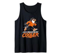 Mens Running DAD Like A Regular DAD BUT Cooler Funny Dad Tank Top