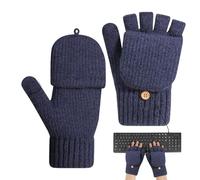 Men's Running Gloves, Thermal Mittens for Sending Messages, Winter Thermal Knitted Gloves, for Running, Walking, Dogs, Hiking, Sports, Biking, Climbing, Skiing and Mountaineering