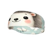 Mens Running Headband,Womens Sweatband Cute Watercolor Hedgehogs Sports Hairband For Running,Basketball,Fitness