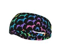 Mens Running Headband,Womens Sweatband Great Dane Heart Love Sports Hairband For Running,Basketball,Fitness