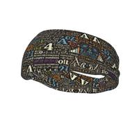 Mens Running Headband,Womens Sweatband I Love Mathematical Equations Sports Hairband For Running,Basketball,Fitness