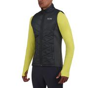 TCA Men's Excel Reflective Running Walking Hiking Sleeveless Thermal Padded Gilet with Zipped Pockets - Darkest Spruce, XXL