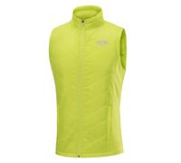TCA Men's Excel Reflective Running Walking Hiking Sleeveless Thermal Padded Gilet with Zipped Pockets - Lime Punch, S