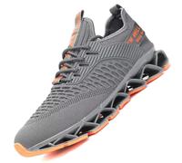 Men's Running Shoes Mesh Athletic Sport Sneakers Gym Fashion Trainers Tennis Casual Walking Zapatos Grey