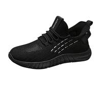 Mens Running Shoes Slip On Tennis Walking Sneakers Chunky Non Slip Orthopedic Sports Shoes With Arch Support Memory Foam Lightweight Breathable Comfort Work Gym Trainers Mesh Shoe Casual Outdoor