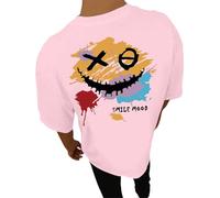 Mens Running T Shirts Gym Clothes ShirtsQuick Dry Moisture Wicking Athletic Shirt Breathable Cool Workout Tshirts Work Office Wedding Inspirational Tees Japanese Aesthetic Clothes (A1 Pink,M)