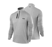 Men's Running Top TCA Fusion Half-Zip Long Sleeve Top Jacket Jersey Fleece