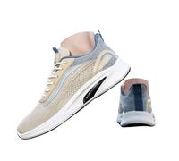 Mens running Trainers spring summer Casual Walking shoes Mesh lace up Breathable Sneakers with Air Cushion Lightweight comfortable Tennis Trainer casual Orthopedic shoes Low Top Sneaker for outdoor