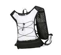 Men's Running Vest, Gym Bag, Reflective Gear, Portable, Adjustable, Vest, Pack for Runners, Hiking Trails, White