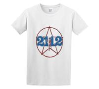 Men's Rush - 2112 Tour Replica Prog Rock Cotton T Shirt White S