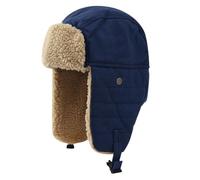 Mens Russian Bomber Hats Ear Flaps Warm Trooper Hat Winter Trapper Hat Windproof Aviator Hat Thermal Hunting Ushanka Hat Wool Fleece Lining Ski Hat Cold Weather Hats For Skating Skiing Hiking Camping
