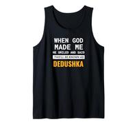 Mens Russian Grandpa - Dedushka When God Made Me Grandfather Tank Top