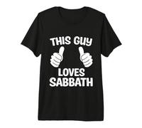 Mens Sabbath Keeper This Guy Loves Sabbath Seventh Day Adventist Premium T-Shirt