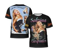Men's Sabrina Singer Carpenter T-Shirts Short Sleeve Tee Shirts Crewneck Casual Regular Print Cool Summer Fashion Top Tees, S-3XL