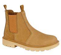 Mens Safety Boots Chelsea Dealer Ankle Leather S1 P SRC Work Steel Toe Cap Shoes