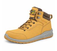 Mens Safety Boots Steel Toe Action Nubuck Leather Lace Up Work Hiking Ankle