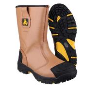 Mens Safety Rigger Boots Amblers FS143 S3 WR HRO SRC Leather Bump Toe Cap UK6-15