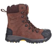 Mens Safety Work Boots Amblers AS995 S3 SRC Hi-Leg WP Leather Bump Cap Lace Ups