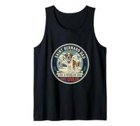 Mens Saint Bernard Dad Like A Regular Dad But Cooler Dog Dad Tank Top