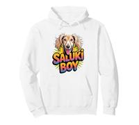 Mens Saluki Boy Cartoon Pet Dog Breed Persian Greyhound Pullover Hoodie